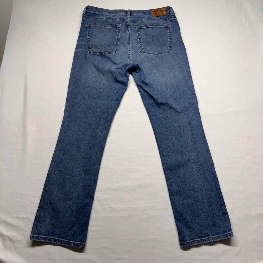 Lauren Ralph Lauren Classic Straight Jeans 32x29 Mid Rise Stretch Blue Denim - Picture 7 of 11